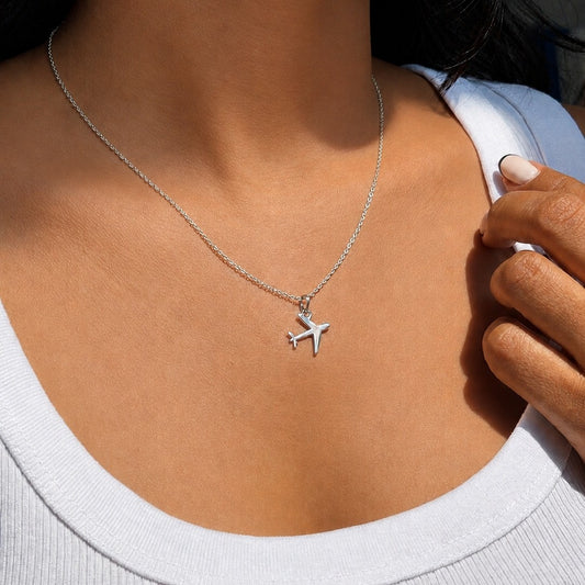 YOLO Airplane Pendant - 925 Silver Airplane Pendant